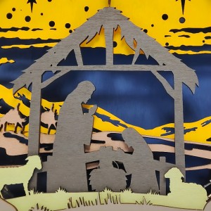 3D -træhåndværksdekoration