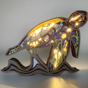 3dwooden håndværksdekoration